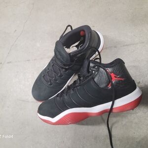 Jordan Athletic Shoes in Black and Red